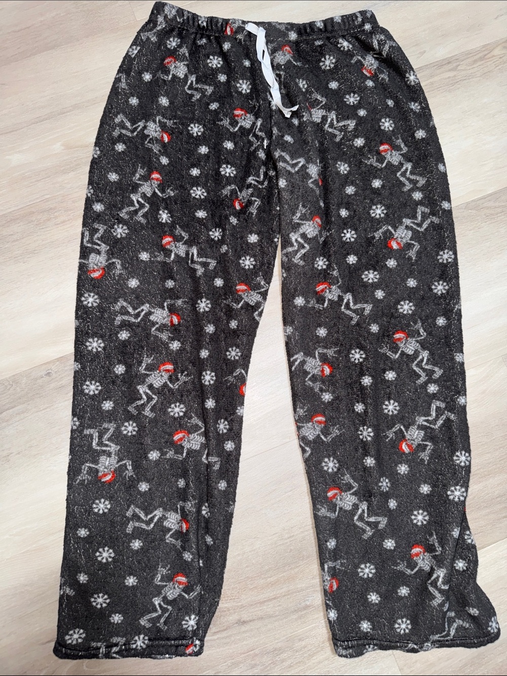Kids Black Holiday Fleece Pajama Pants - Cozy Winter Sleepwear